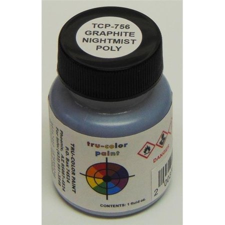 TRU-COLOR PAINT Tru-Color Paint TCP756 Graphite Nightmist Metallic Paint TCP756